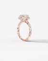 2 Carat Lab Grown Round Cut Diamond Double Halo Ring
