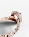 2 Carat Lab Grown Round Cut Diamond Double Halo Ring