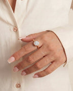 2 Carat Lab Grown Round Cut Diamond Bezel Set Solitaire Ring