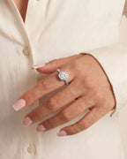 2 Carat Lab Grown Round Cut Diamond Bezel Set Solitaire Ring