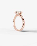 2 Carat Lab Grown Round Cut Diamond Bezel Set Solitaire Ring