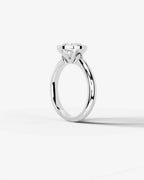 2 Carat Lab Grown Round Cut Diamond Bezel Set Solitaire Ring