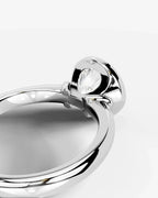 2 Carat Lab Grown Round Cut Diamond Bezel Set Solitaire Ring