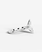 2 Carat Lab Grown Marquise Cut Diamond Engagement Ring with Accent Diamonds