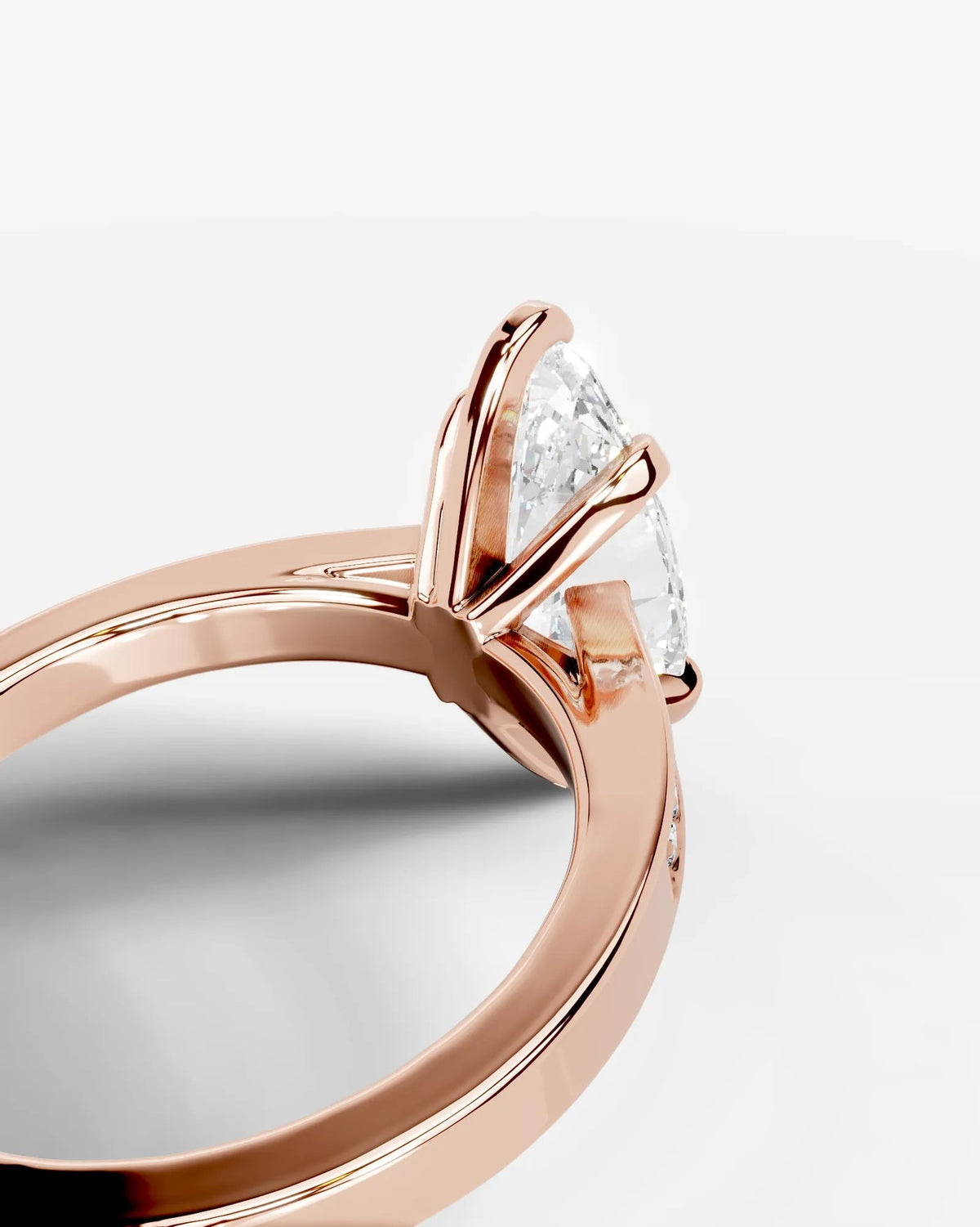 2 Carat Lab Grown Marquise Cut Channel Set Sidestone Engagement Ring