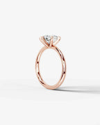 2 Carat Lab Grown Round Cut Diamond Six-Prong Solitaire Ring