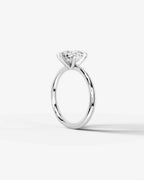 2 Carat Lab Grown Round Cut Diamond Six-Prong Solitaire Ring