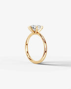 2 Carat Lab Grown Round Cut Diamond Six-Prong Solitaire Ring