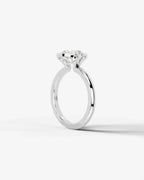 2 Carat Lab Grown Round Diamond Floating Bezel Ring