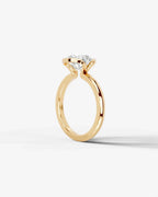 2 Carat Lab Grown Round Diamond Floating Bezel Ring