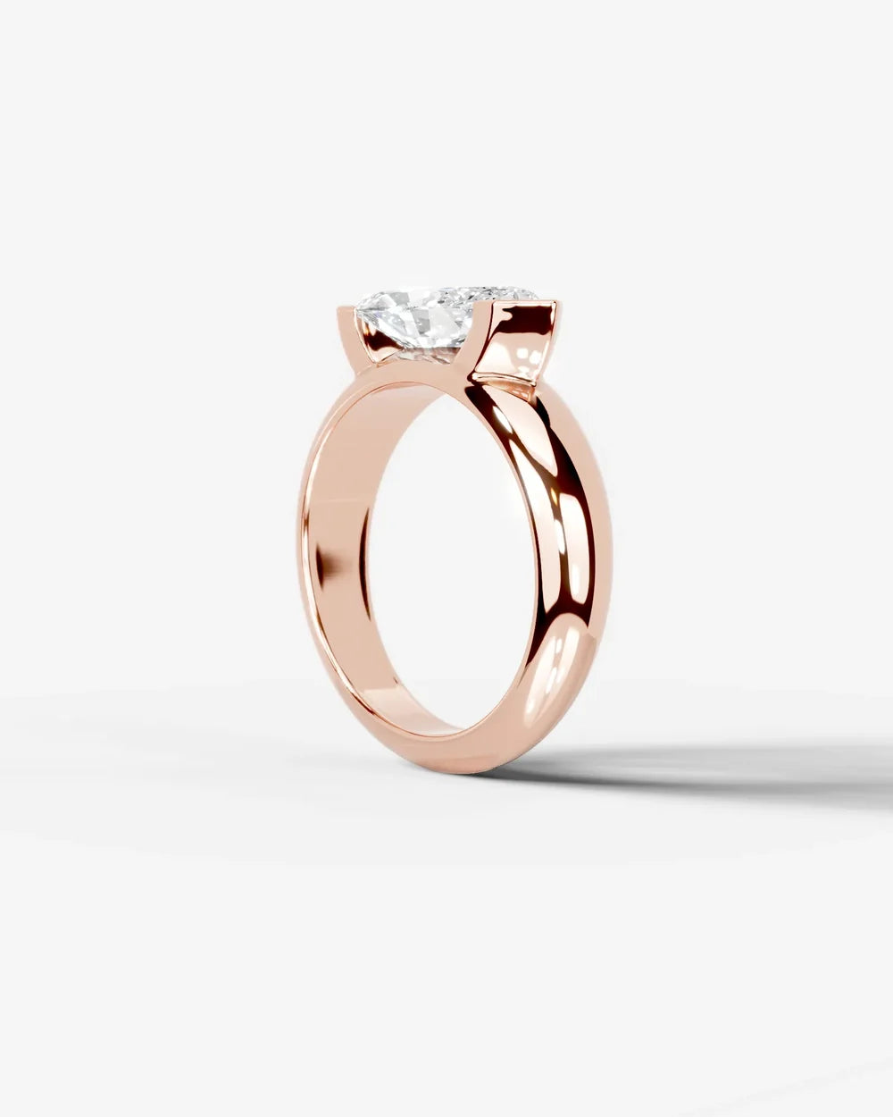 2 Carat Lab Grown Marquise Cut Diamond Gold Ring