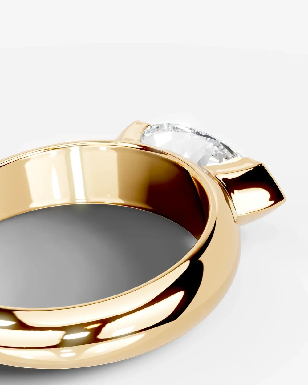 2 Carat Lab Grown Marquise Cut Diamond Gold Ring