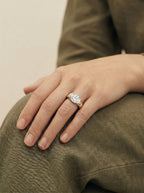 2 Carat Lab Grown Oval Cut Diamond Low-Profile Bezel Ring