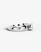 2 Carat Lab Grown Oval Cut Diamond Low-Profile Bezel Ring