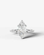 2 Carat Lab Grown Diamond Callista Marquise Cut Sidestone Engagement Ring