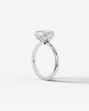 2 Carat Lab Grown Asscher Cut Diamond Halo Ring