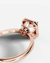 2 Carat Lab Grown Asscher Cut Diamond Halo Ring