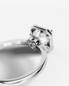 2 Carat Lab Grown Asscher Cut Diamond Halo Ring