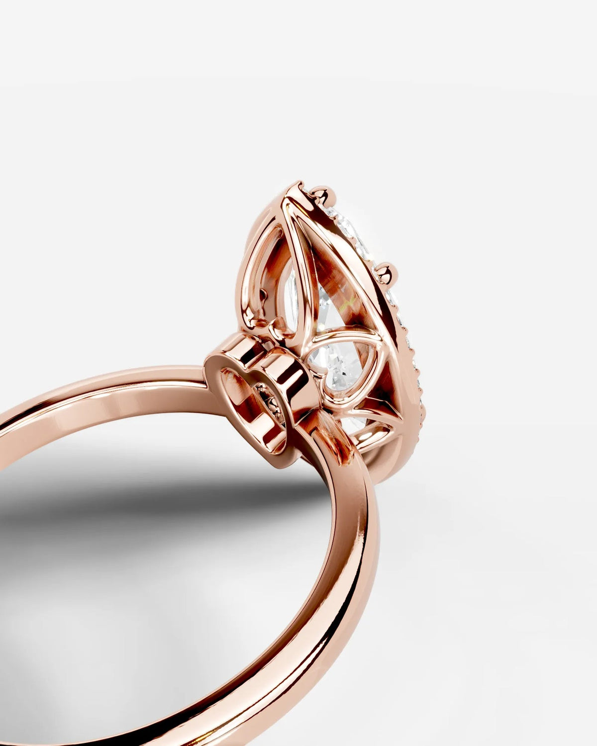 2 Carat Lab Grown Marquise Cut Diamond Halo Ring