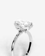 2 Carat Lab Grown Pear Cut Diamond Halo Ring