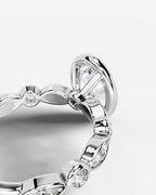 2 Carat Lab Grown Oval Cut Bezel Set Diamond Statement Ring