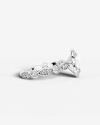 2 Carat Lab Grown Oval Cut Bezel Set Diamond Statement Ring