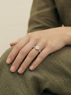 2 Carat Lab Grown Round Cut Bezel Set Diamond Ring