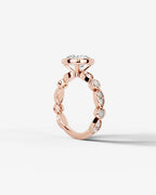 2 Carat Lab Grown Round Cut Bezel Set Diamond Ring