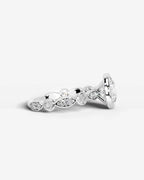 2 Carat Lab Grown Round Cut Bezel Set Diamond Ring