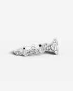 2 Carat Lab Grown Cushion Cut Bezel Set Diamond Ring