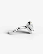 2 Carat Lab Grown Marquise Cut Diamond Curved V-Prong Ring