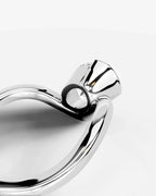 2 Carat Lab Grown Oval Cut Diamond Curved Basket Ring