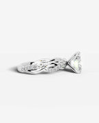2 Carat Lab Grown Princess Cut Diamond Infinity Twist Ring