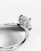 2 Carat Lab Grown Asscher Cut Diamond Pavé Basket Ring