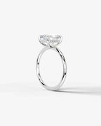 2 Carat Lab Grown Radiant Cut Diamond Pavé Basket Ring