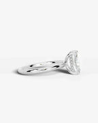 2 Carat Lab Grown Radiant Cut Diamond Pavé Basket Ring