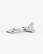 2 Carat Lab Grown Oval Diamond Pavé Basket Ring
