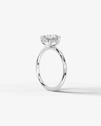 2 Carat Lab Grown Round Diamond Pavé Basket Ring