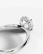 2 Carat Lab Grown Round Diamond Pavé Basket Ring