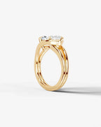 2 Carat Lab Grown Marquise Cut Diamond Bezel Engagement Ring