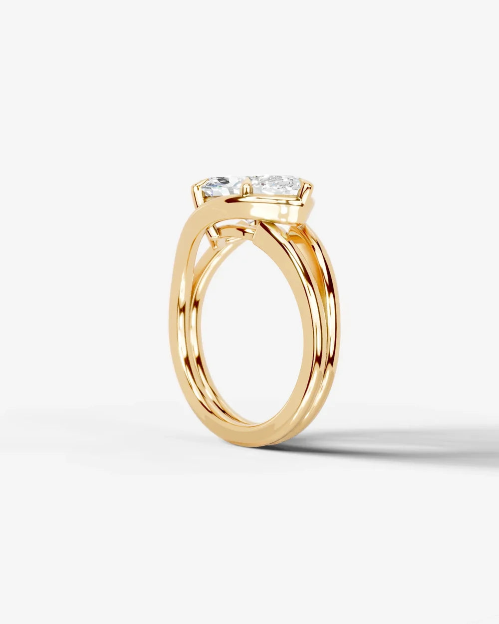 2 Carat Lab Grown Marquise Cut Diamond Bezel Engagement Ring