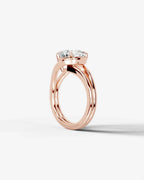 2 Carat Lab Grown Round Cut Diamond Split Shank Ring