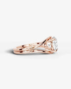 2 Carat Lab Grown Round Cut Diamond Split Shank Ring