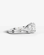 2 Carat Lab Grown Round Cut Diamond Split Shank Ring