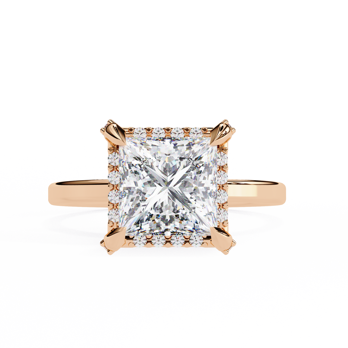 2.03 Carat Princess Cut Lab Grown Diamond Ring – Elegant Engagement Ring– Lustraa’s Princess Diamond Ring