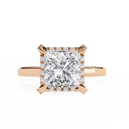 2.03 Carat Princess Cut Lab Grown Diamond Ring – Elegant Engagement Ring– Lustraa’s Princess Diamond Ring