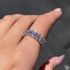 Emerald Cut Diamond Eternity Ring –  Full Diamond Elegant Band –  Luxury Statement 4.88 CT Wedding Band – Lustraa’s Eternity Ring