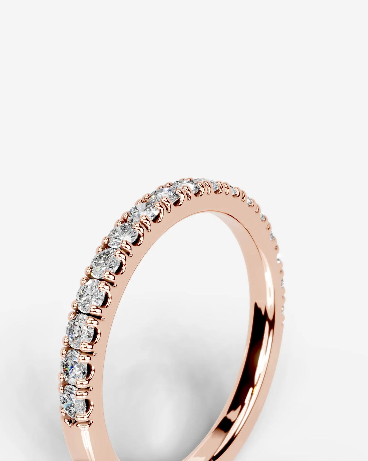 Lab Grown Diamond Classic Pavé Eternity Band Ring