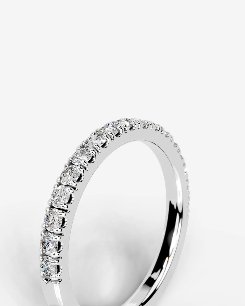 Lab Grown Diamond Classic Pavé Eternity Band Ring