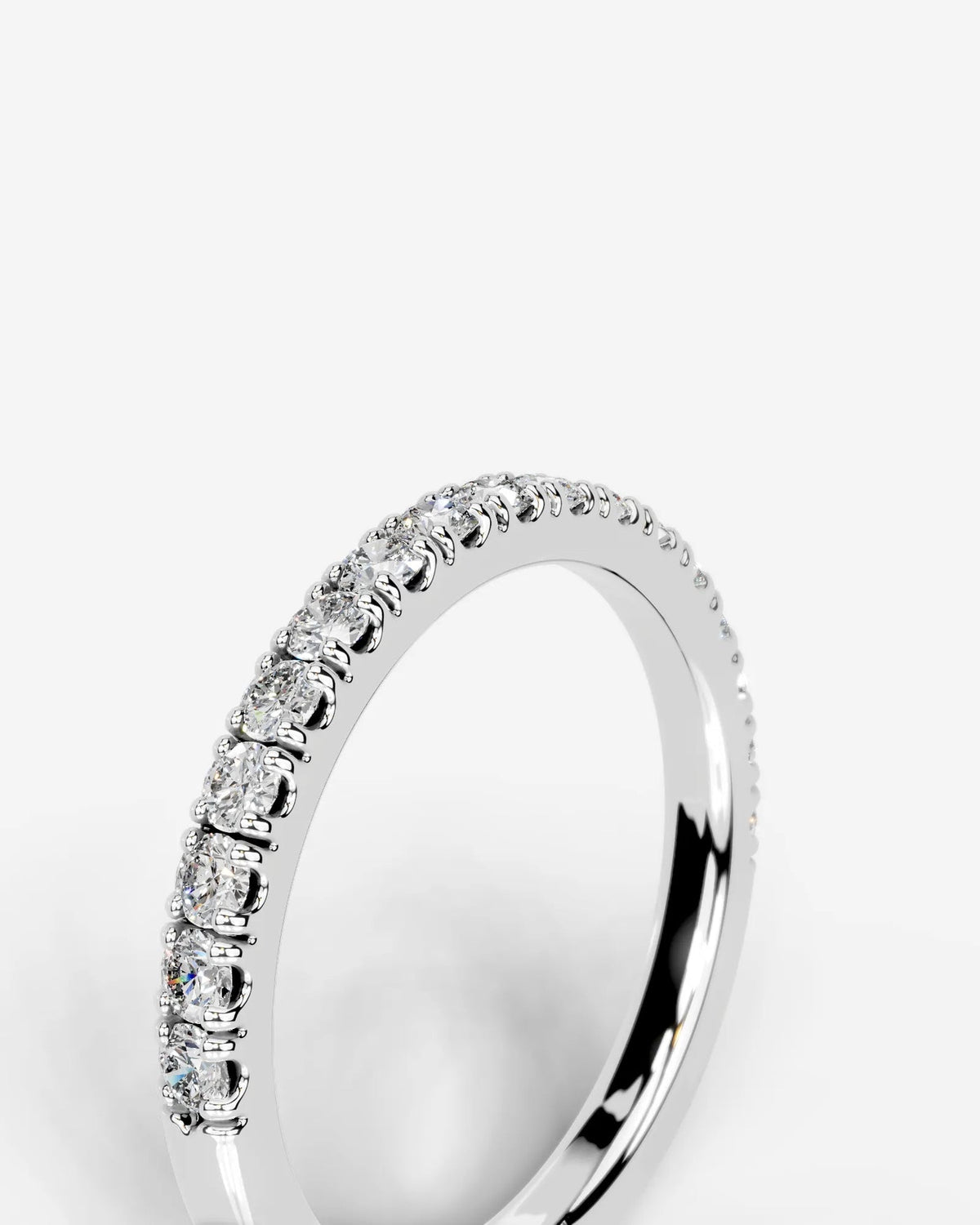 Lab Grown Diamond Classic Pavé Eternity Band Ring